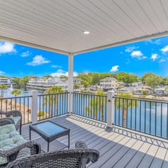 Luxury Waterfront Ocean Lakes Home | 4BR | Sleeps 10 | 2 Complimentary Golf Carts