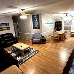 Spacious 4BR Ocean Lakes Beach House | Sleeps 10 | Covered Porch + Trailer Parking