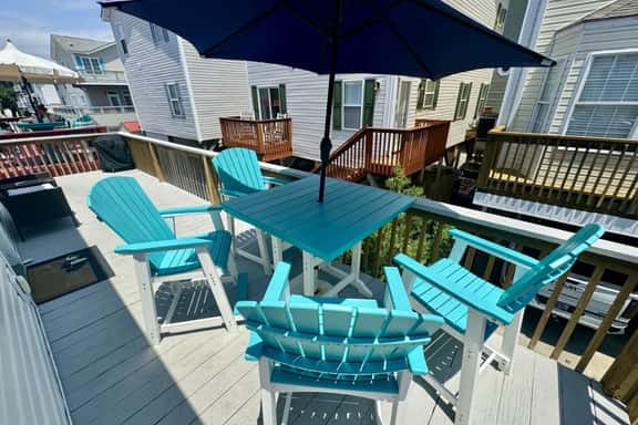 Ocean View Ocean Lakes 3BR | 6th House to Beach | Golf Cart | Sleeps 6 - Image 1